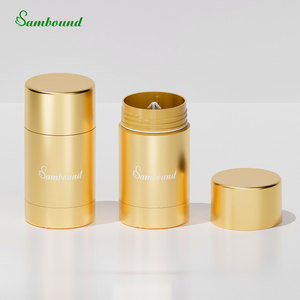 Tubos de desodorante ecológicos personalizados al por mayor de 75 g con tapa de plástico PP galvanizada en oro para envasado de desodorante sólido - Product Image 3