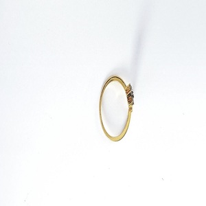 Bague élégante pour femme en or 14 carats, finition or jaune lisse, bijoux pour femme, accessoire de mode nuptiale, édition cadeau - Product Image 2