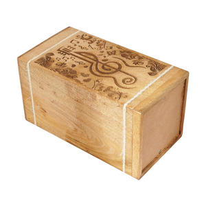 Large for Mango Wood <b>Pet</b> <b>Urn</b> Eye-Catching Natural Color Design Manufacturer Direct Sale for Human Ashes & Adult Burials - Product Image 2