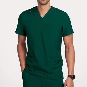 High Quality Men <b>Scrub</b> Set Fashionable Medical Uniforms New Style Knitted <b>Scrub</b> Suits Medical <b>Nursing</b> <b>Scrubs</b> Customized Color - Product Image 3