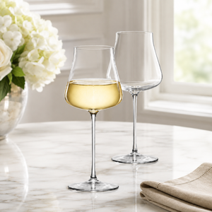 Verres à vin en borosilicate faits à la main de 440 ml, sans plomb, transparents, à pied, pour vin rouge et blanc, réutilisables, vente en gros - Product Image 6