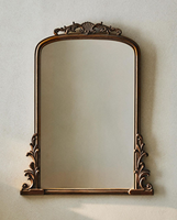 Olive Wood Modern Wall Mirror with Live Edge Detail Handmade Eco-Friendly Natural Design