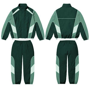 High Quality Solid Contrast Color Custom Logo Winter Men Unisex Hooded Windbreaker Nylon Lightweight <b>Tracksuit</b> - Product Image 6