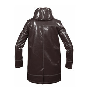 Veste de pluie longue en PVC pour homme, protection contre les intempéries extrêmes, personnalisable, logo frontal de haute qualité, imperméable - Product Image 5