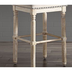 Arnhem in legno marrone chiaro imbottito altezza sgabello da Bar Set di 2 - Product Image 3