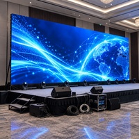 Layar LED Sewa Indoor P4 62500 Titik Per Meter Persegi, Panel Layar LED Panggung Bar DJ Klub Malam Berbahan Aluminium Die Casting