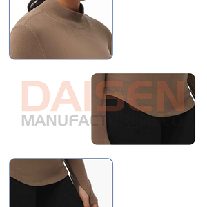 Women Equestrian <b>Base</b> <b>Layer</b> Custom <b>Long</b> <b>Sleeve</b> Outdoor Sports Breathable Quick Dry Horse Riding Shirt OEM Supply - Product Image 6