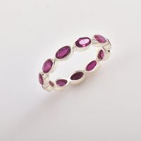 Rubinroter Edelsteinring Eleganter Statement-Brautschmuck für Damen Mode-Accessoires Geburtstags- und Jubiläumsgeschenke Großhandel Ringe
