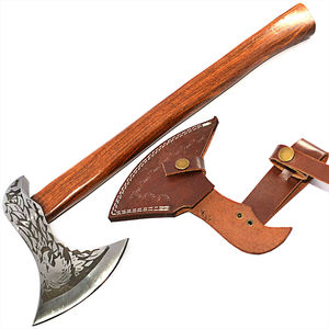 Handmade Viking Tomahawk <b>Axe</b> Head High Carbon Steel Stainless Steel Blade Natural Wood <b>Handle</b> Outdoor Camping Survival Use Heavy - Product Image 6