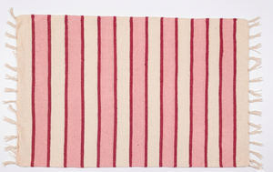 Cotton Handloom Stripe Rug / <b>Runner</b> washable & reversable - Product Image 2