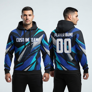 Sudadera Deportiva de Invierno con Cierre Frontal y Estampado Personalizado, de Poliéster Tejido, para Equipos, Ligera, para Entrenamiento - Product Image 4