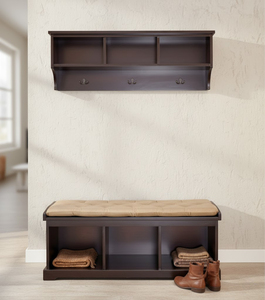 Luxury entryway bench with shoe storage Wood Traditional Design Modern Style Fast Shipping Hotel Use Living Room Furniture - Product Image 4