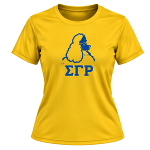 T-shirt de sport personnalisé à col rond pour femme Sigma Gamma Rho, manches courtes, idéal pour l'entraînement et la gym, vente en gros d'articles de sport - Product Image 1