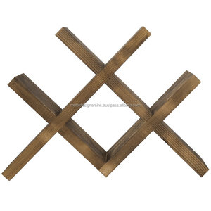 Soporte de madera de Acacia para 4 botellas de vino, vajilla de boda, soporte de madera para vino con acabado de manchas personalizado - Product Image 1