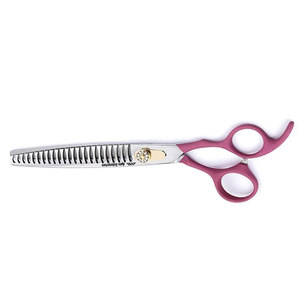 Tijeras de Entresacar Profesionales para Mascotas de 8 Pulgadas, Tijeras de Peluquería Canina de Acero Inoxidable Premium con Mangos Elásticos - Product Image 5