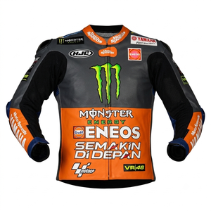 Jonathan Rea WSBK <b>Racing</b> <b>Jacket</b> Rawasaki Custom Motorsport Vintage Style Cowhide Kangaroo Leather <b>Jacket</b>/Chaqueta - Product Image 1