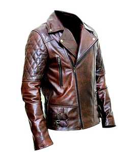 2026 New Arrival Men Genuine Leather <b>Jacket</b> Premium Quality Cowhide Leather <b>Biker</b> <b>Jacket</b> Manufacturer - Product Image 3