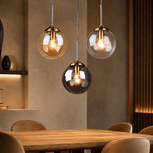 Modern Creative Simplicity Nordic Glass Ball Pendant Light for Coffee Shop Corridor Bedroom Pendant Lamp Indoor Ceiling Lamp - Product Image 3