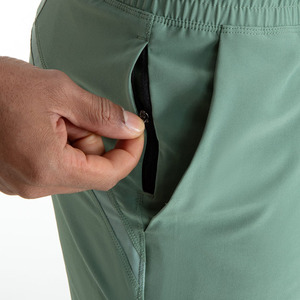 Shorts décontractés d'été pour hommes, écologiques, respirants, anti-plis, séchage rapide, en Spandex/Nylon, avec cordon de serrage, taille mi-haute, pour la gym, le fitness et la course à pied - Product Image 3