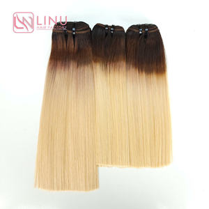 SMA prix de gros meilleure qualité de cheveux humains vietnamiens os raides Extensions de cheveux de couleur blonde ombrée - Product Image 6