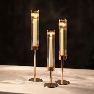 Refined Metal And Glass <b>Hurricane</b> Candle Holder Handmade Elegant <b>Lantern</b> For Home Office Hotel Decorative Display Purpose - Product Image 6