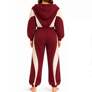 Combinaison en polaire pour femmes, coupe décontractée, vêtements décontractés pour le temps froid - Product Image 5