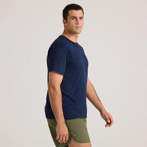 Camiseta Deportiva Azul Marino para Hombre, Transpirable, Ligera, para Fitness, Ejercicio y Actividades Deportivas - Product Image 1
