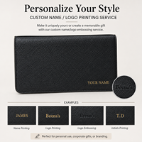 Dompet Panjang Kulit Asli Berkualitas Tinggi Beena dengan Ritsleting Ganda, Tahan Air, Banyak Slot Kartu, Desain Minimalis