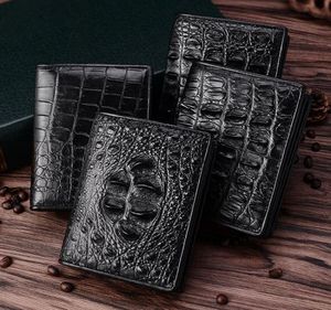 Crocodile Leather Short <b>Wallet</b>, Luxury Crocodile Leather <b>RFID</b> <b>Wallet</b> for Men Wholesale <b>Wallet</b> - Product Image 4