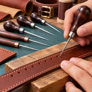 6 Piece Stainless Steel Leather Stitching <b>Awl</b> Set with Wooden Handles for Jewelry Making Leathercraft <b>Sewing</b> Repair and DIY - Product Image 5