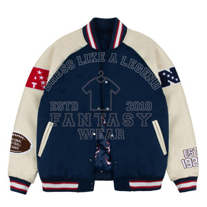 Chaqueta Universitaria Personalizada FANTASY WEAR 2026 para Hombre, Chaqueta Universitaria Personalizable con Temática de Fútbol Americano - Product Image 1