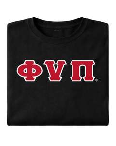 Maglietta a Maniche Lunghe con 3 Lettere Kappa Alpha Psi Old Skool Phi Nu Pi, Nera, Abbigliamento per Fraternità Greca con Design Vintage e Comfort Premium - Product Image 6