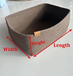 Multi Purpose Colorful Macrame Baskets Perfect For Makeup Skincare And Kitchen <b>Tabletop</b> Organizer And Decorative <b>Storage</b> - Product Image 4