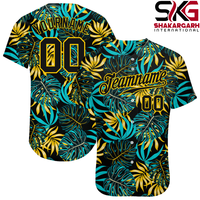 Maillot de baseball personnalisé à rayures fines |   Uniforme d'équipe de sublimation |   Vêtements de sport personnalisés avec nom et numéro