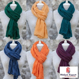 Premium Soft Lightweight <b>Scarf</b> Fabric Manufacturer Custom Cotton Viscose Polyester OEM ODM Bulk Supplier - Product Image 5