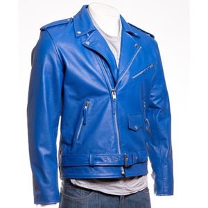 Genuine <b>Sheepskin</b> Bomber Leather <b>Jacket</b> Men Motorcycle Leather <b>Jackets</b> Brown Color Men's Leather <b>Jacket</b> For Men - Product Image 1