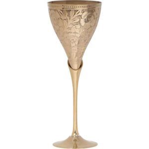 Gobelets en laiton faits à la main, verres à vin gravés, forme cloche élégante, pour mariage et fête - Product Image 3