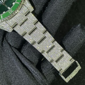 Relojes de Hip Hop Clásicos Unisex, Hechos a Mano, con Joyas de Belleza, Diamantes Moissanite VVS1, Acero Inoxidable, Resistentes al Agua 100 Bar - Product Image 4