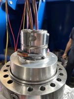 Durchgangs-Schleifring für Greif- und Schleppkran-Anwendungen 120mm Bohrung 8x10A + 2xCANbus Leitfähiger Schleifring