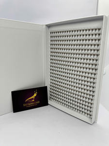 Extensiones de Pestañas de Alta Calidad con Base Puntiaguda, Abanicos de Volumen Preformados 4D-20D, Longitud Mixta 8-25mm, Efecto Wispy, Ultra Rápido - Product Image 5