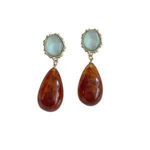 Modern Geometric Resin <b>Earrings</b> Handmade Resin <b>Stud</b> <b>Earrings</b> for Women Nature Inspired Resin Jewelry <b>Earrings</b> Boho Style Resin E - Product Image 1