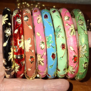 Modern Vintage Style Resin Brass <b>Bangles</b> Unique Design Fashionable Charm <b>Bracelets</b> Fancy Gifts for Women's Parties - Product Image 3