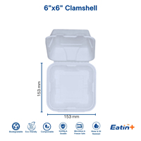 Nouvel emballage alimentaire en bagasse de canne à sucre sans BPA, format 6x6, 32 oz, à compartiment unique, biodégradable, pour salades, en vrac