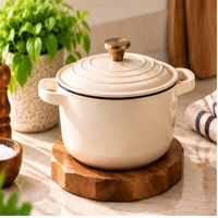 Sous-plats géométriques en bois faits à la main de 10 pouces, rondes et rustiques, pour plats chauds, théières et casseroles, pour comptoir de cuisine, vente en gros