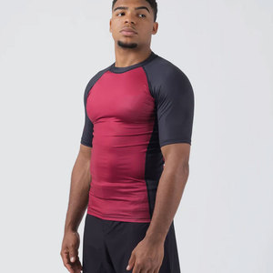 Chemises de compression de sport 100% polyester à manches longues avec logo personnalisé, rashguard BJJ, rashguard MMA sublimé pour hommes - OEM disponible - Product Image 2
