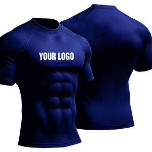 Camisetas de Compresión para Hombre al por Mayor, con Logotipo Personalizado, para Gimnasio, Fitness, Deporte, Secado Rápido - Product Image 1