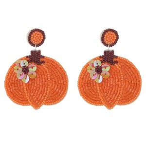 Pendientes de Letra E de Moda, con Cuentas Blancas, Colgantes para Novia, Hechos a Mano, Estilo Bohemio, para Fiestas, Bodas y Navidad, Estilo Indio - Product Image 5