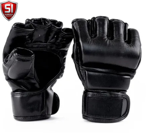 ถุงมือฝึกซ้อมแบบครึ่งนิ้ว PU ยี่ห้อ SUMROOS INDUSTRY สำหรับทุกเพศ ปรับขนาดได้ด้วยแถบตีนตุ๊กแก เหมาะสำหรับ MMA มวย และศิลปะการต่อสู้ สามารถปรับแต่งได้ - Product Image 6