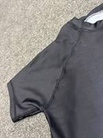 Haut de compression unisexe à manches courtes, noir, rouge, blanc, imprimé par sublimation, respirant, séchage rapide, 220g Spandex/Polyester
