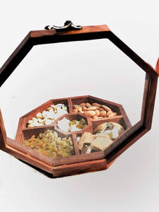 Pot en bois avec couvercle hermétique pour le stockage des aliments, des collations, des aliments secs, des bonbons gélifiés, pots de bonne couleur pour le stockage et le contenant des aliments - Product Image 5